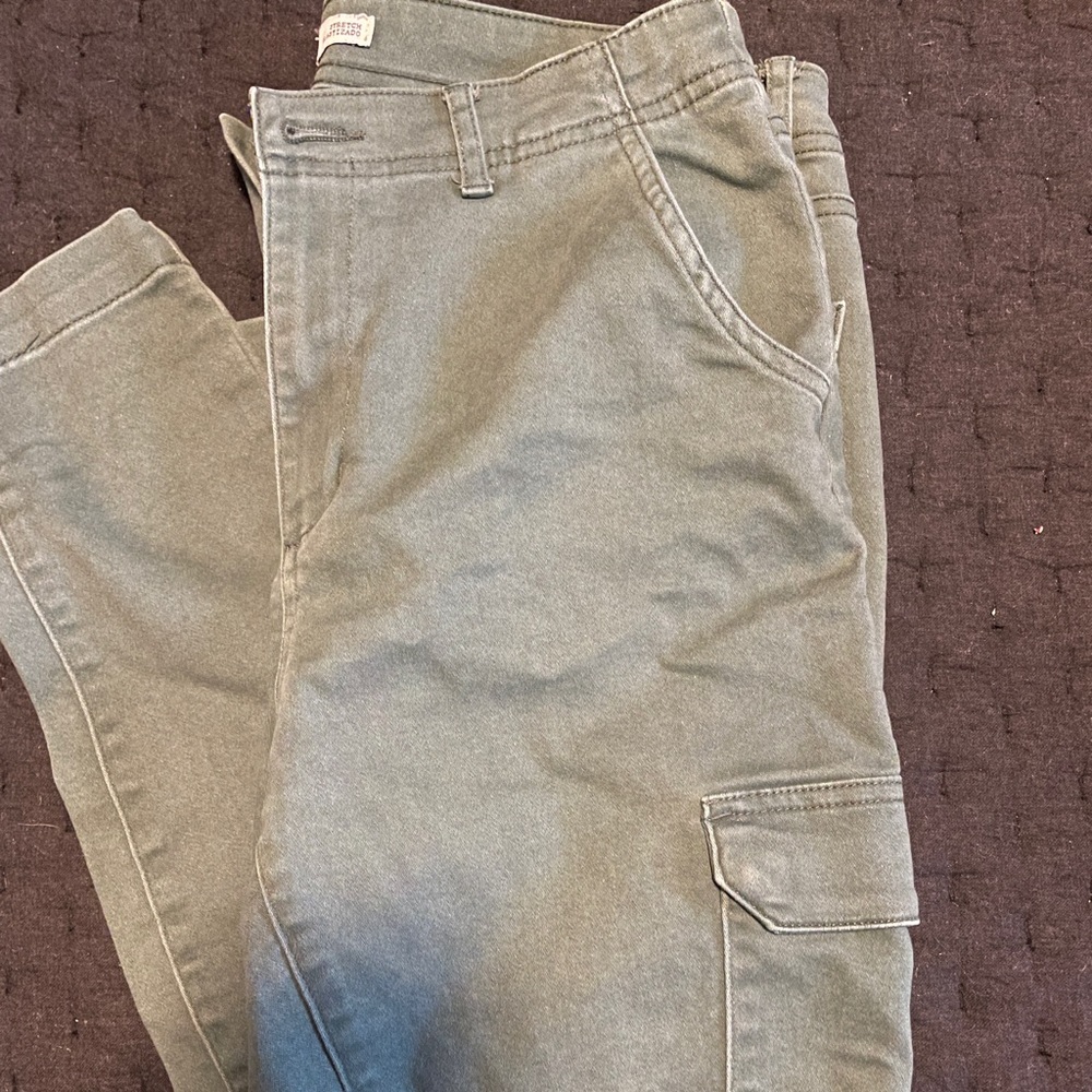 Green Cargo Jeans